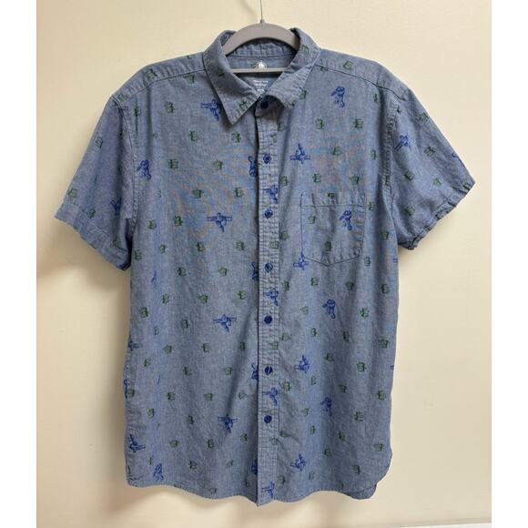 Disney Toy Story Other - Disney Toy Story Chambray Shirt Buzz Lightyear